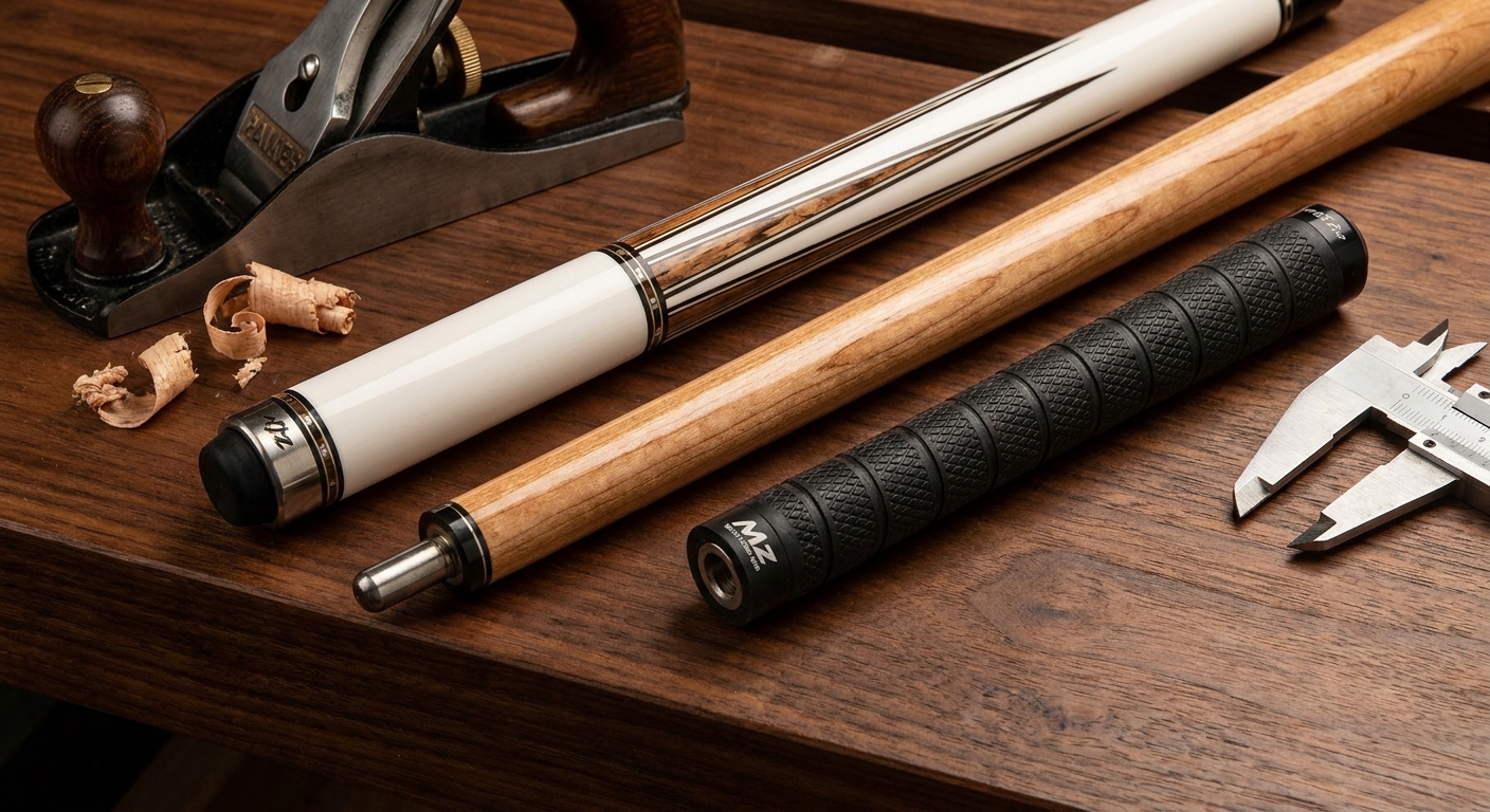 Players D-JS White Pool Cue: Engineering Tournament Performance