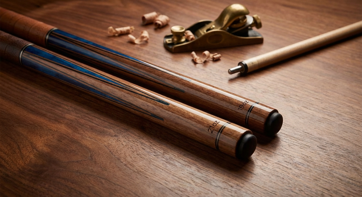 IgnatGames Premium 19oz vs Professional 21oz Blue Pool Cue