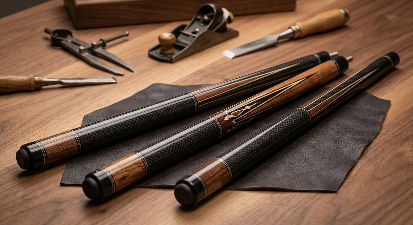 CROWN ME Carbon Fiber Pool Cue Comparison: CC01, CM-CS-01 & CBC01