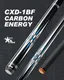 CRICAL Carbon Fiber Pool Cue 58in Blue - Image 2