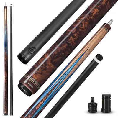 RHINO Must Carbon Fiber Pool Cue 12.5 Burl Bluepoint