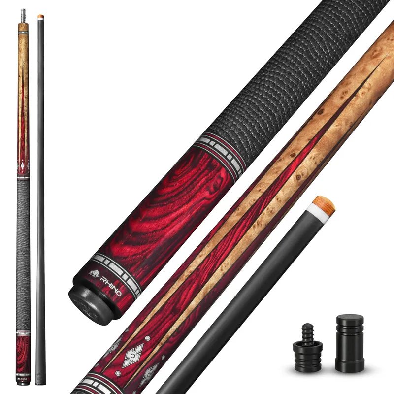 RHINO Eclipse II Carbon Fiber Pool Cue 12.5mm Ember