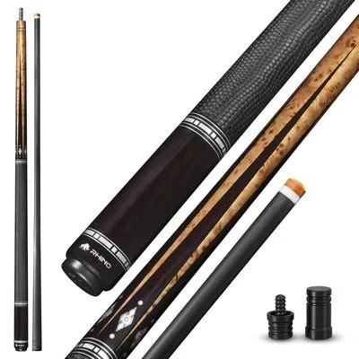 RHINO Eclipse II Carbon Fiber Pool Cue 12.5mm Noir
