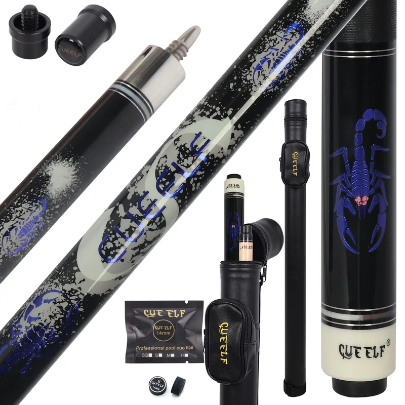 CUEELF Pool Cue Stick 20oz Blue-Scorpion
