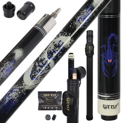 CUEELF Pool Cue Stick 20oz Blue-Scorpion