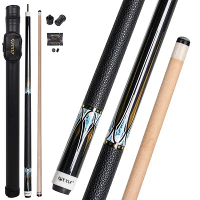 CUEELF 2-Piece Professional Pool Cue 58" - 20oz