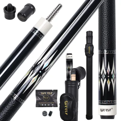 CUEELF 2-Piece Professional Pool Cue 58" 20oz