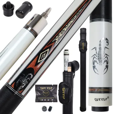 CUEELF Pool Cue Stick 20oz White Scorpion
