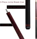 CUEELF Heavy Hitter 23oz Jump Break Pool Cue - Cocobolo - Image 3