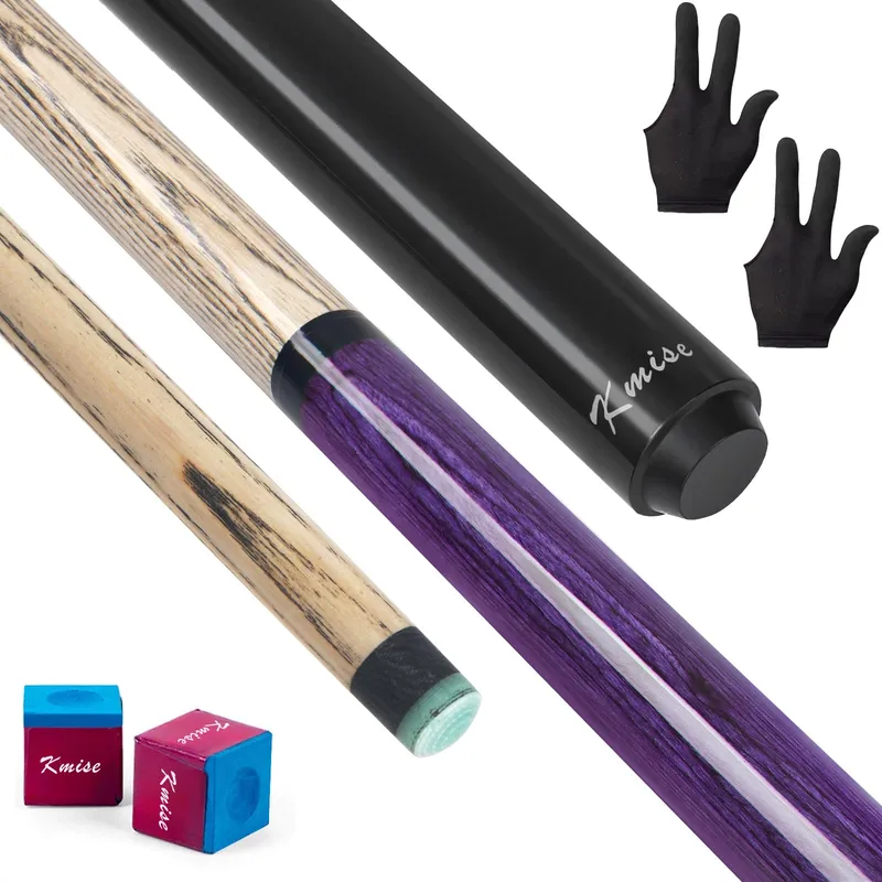 Kmise Break Jump Cue Stick 28oz Purple