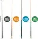 AKLOT Pool Cues 58" - 4 Pack (18-21oz) - Image 2