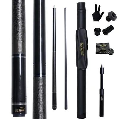 Ray Speed Carbon Fiber Pool Cue 20oz Black