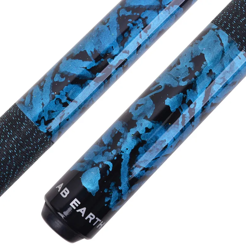 AB Earth 58" Hand-Painted Pool Cue 20oz Blue