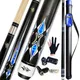Tai ba cues 2-Piece Pool Cue 21oz - Blue Hard Case