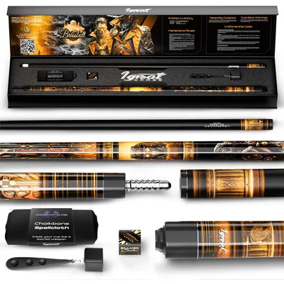 IgnatGames Premium Pool Cue Stick 19oz Brassbolt
