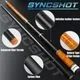 SYNCSHOT Carbon Fiber Pool Cue 58" Orange - Image 2