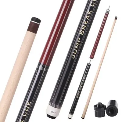 Kuntu Yimu Heavy Hitter 3-Piece Jump Break Cue Stick, 23oz (Red)