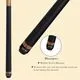CUEELF Heavy Hitter 23oz Zebra Jump Break Pool Cue - Image 6