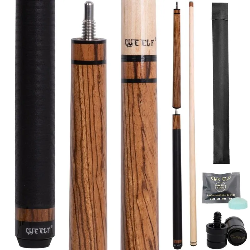 CUEELF Heavy Hitter 23oz Zebra Jump Break Pool Cue