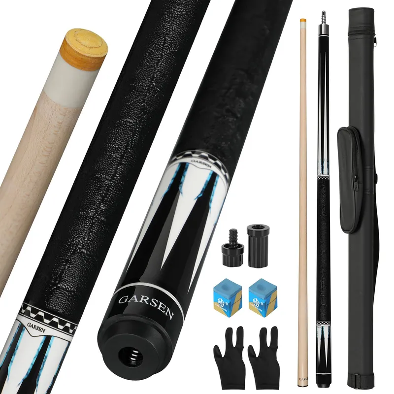 GARSEN Pool Cue Stick 58" - Leather White