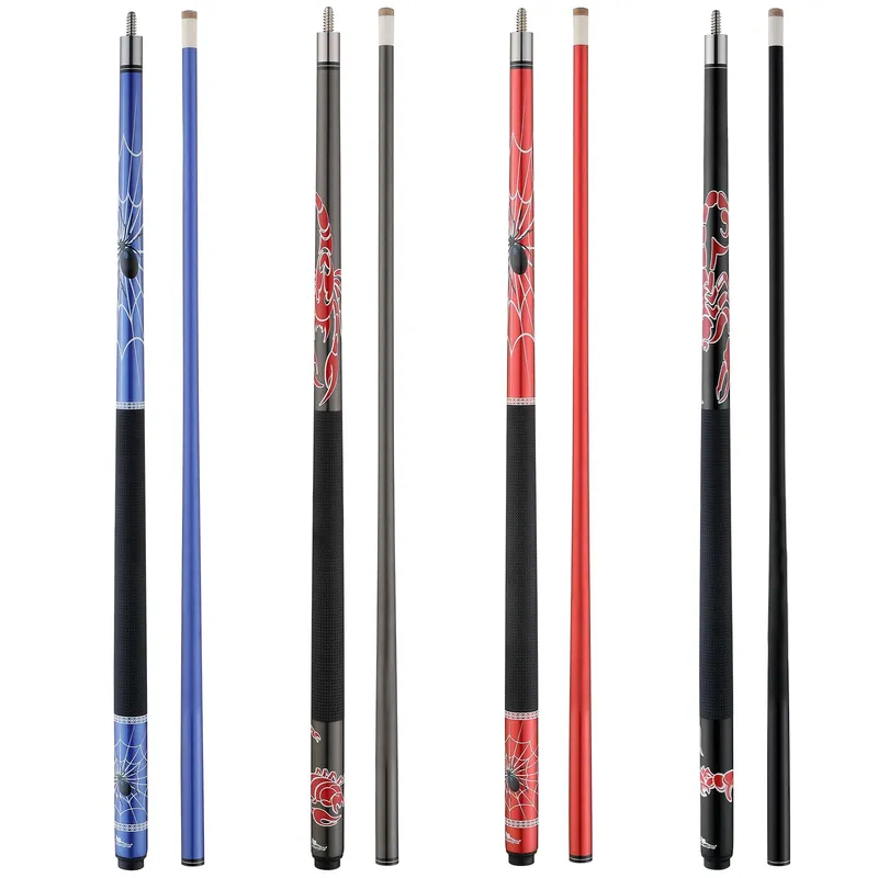 HMQQ 58" Pool Cue Sticks Set of 4 (19oz)