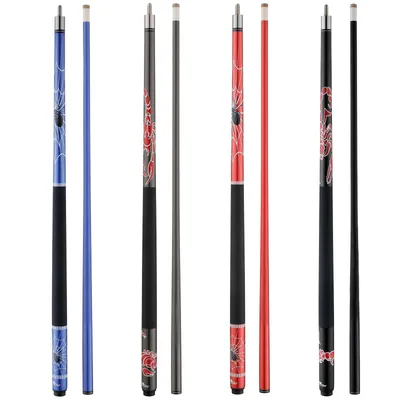 HMQQ 58" Pool Cue Sticks Set of 4 (19oz)