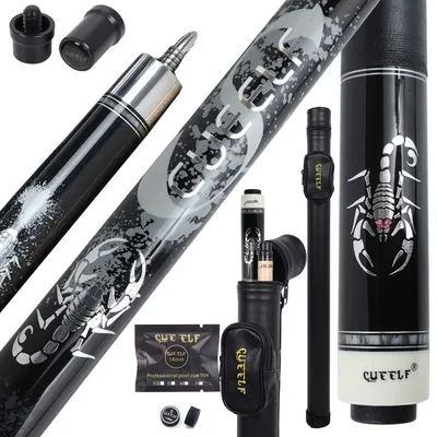 CUEELF Pool Cue Stick 20oz Black Scorpion