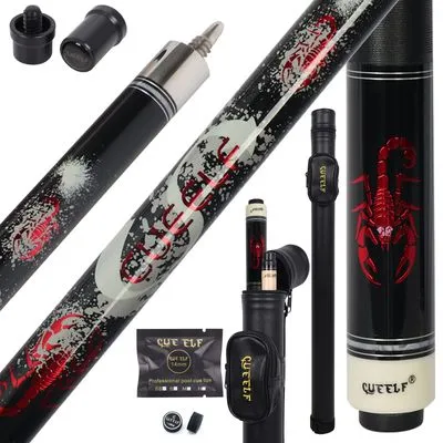 CUEELF Pool Cue Stick 20oz Red Scorpion