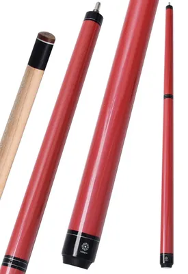 Collapsar Heavy Hitter Jump Break Pool Cue, 21oz Red