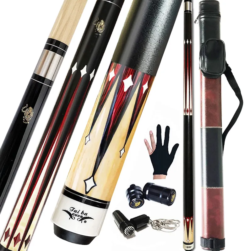 Tai ba cues Pool Cue Stick 19oz - Red Case