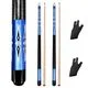 MoyanSuper Pool Cue Sticks, Set of 2 (58", Blue)