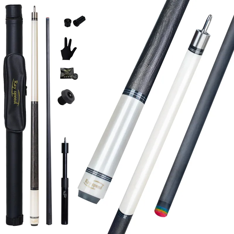 Ray Speed Carbon Fiber Pool Cue 20oz White-Pro