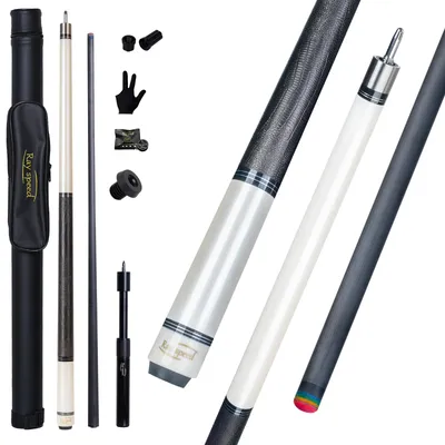Ray Speed Carbon Fiber Pool Cue 20oz White-Pro