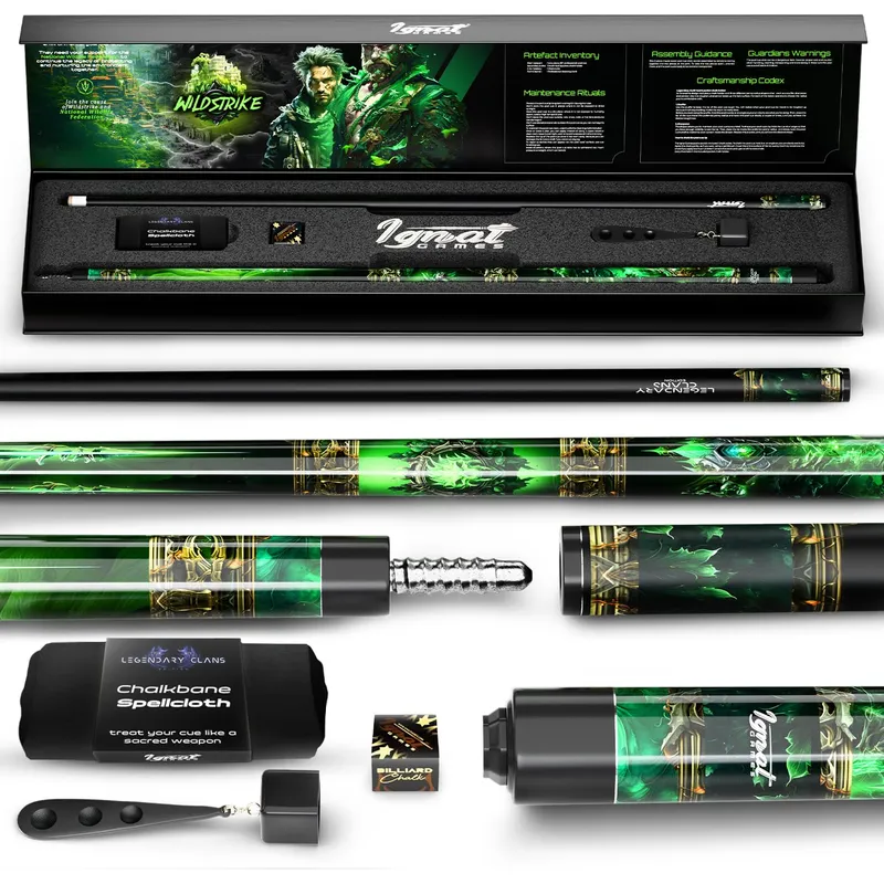 IgnatGames Premium Pool Cue Stick 19oz Wildstrike