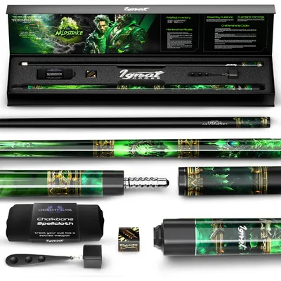 IgnatGames Premium Pool Cue Stick 19oz Wildstrike