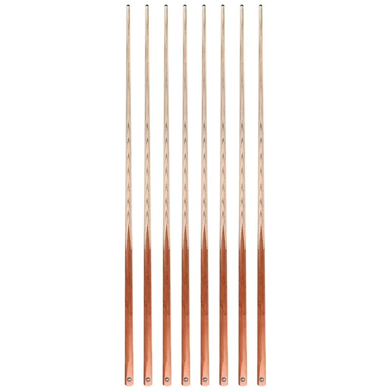 HMQQ 58" Wood Grain Pool Cue Set of 8