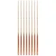 HMQQ 58" Wood Grain Pool Cue Set of 8